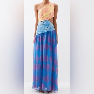 STAUD Sz 0 Ashlyn Abstract Maxi